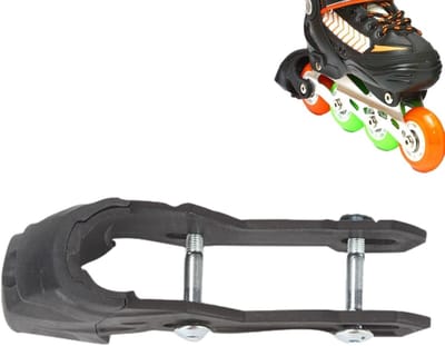 Rolschaatsdop Rem - Remblok Rubber - Veilig Remmen - Eenvoudige Installatie - Lang Model - Zwart Bruin