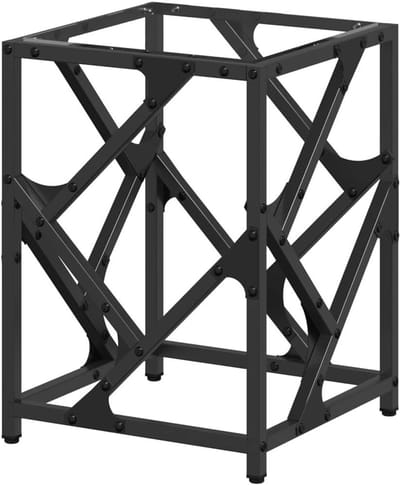 Salontafel - Bijzettafel - Woonkamer decoratie - Stabiel roestvrij staal - 30x30x41 cm - Transparant
