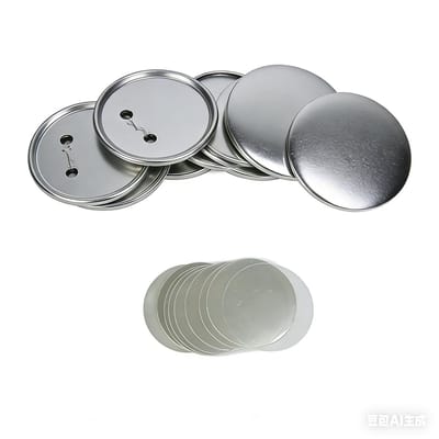 Dailygoods- Knopspelden 100 Sets - Ronde Badge - Glanzende Oppervlakken - Doe-het-zelf - Creatief Knutselmateriaal - Unieke Aandenken
