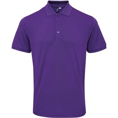 Premier Heren Coolchecker Plus Pique Polo Met CoolPlus (Paars)