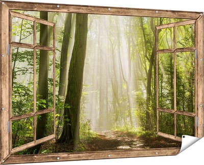 Gards Tuinposter - 90x60 cm - Tuindoek - Tuindecoratie - Wanddecoratie buiten - Tuinschilderij