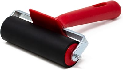 Rubberen Drukroller (Brayer) voor Linoleum en Blokdruk - 10cm Breed
