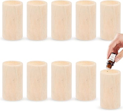 10 stuks houten diffuser voor etherische oliën, kleine aromadiffusers, hout tegen muggen, geuroliediffusers, kamergeur, vluchtige geurverspreidend hout, speciaal voor etherische oliën