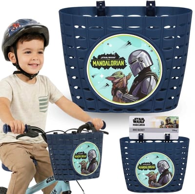 STAR WARS The Mandalorian Fietsmand, stuurmandje voor kinderen, jongensmandje voor fiets, step 20x15x16 cm