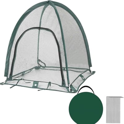 Draagbare Broeikas - Kleine Kas - Planten Beschermen - Robuust PU PVC - 92 x 92 x 100 cm - Transparant