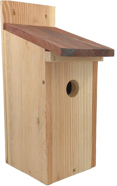 GARDEN SPIRIT - Vogelhuisje Klassiek - Nestkast - Koolmees - 13 x 12 x 30 cm - ingang Ø 32 mm.