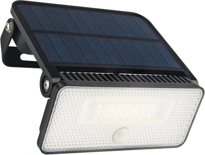 Buitenlamp op Zonne-energie met Bewegingsmelder, 1000 Lumen, IP54 Waterdicht, 3 Lichtmodi