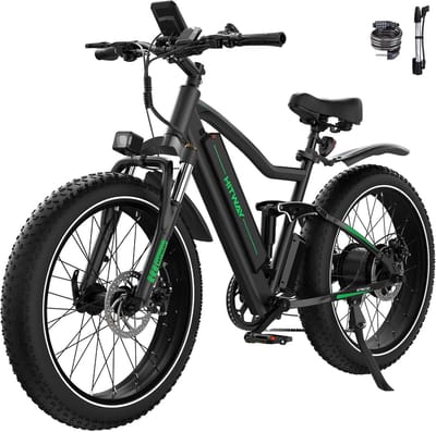Elektrische Fiets Hitway BK6S Pro - 20*4.0 Inch Fat Tire City Commuter EBike met Afneembare 48V 18Ah Lithium Batterij - Opvouwbaar Mountain E-Bike met 250W Motor - APP Bediening