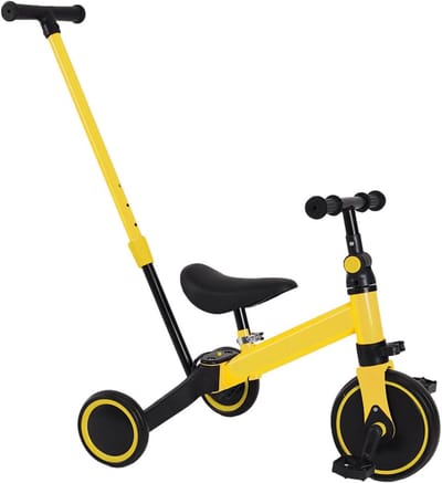Kinder driewieler - Loopfiets peuter - Buiten spelen - 3-in-1 ontwerp - 60x42x90cm - Blauw