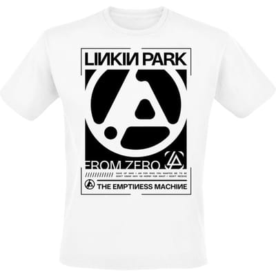 Linkin Park T-shirt - From Zero The Emptiness Block - S tot 5XL - voor Mannen - wit
