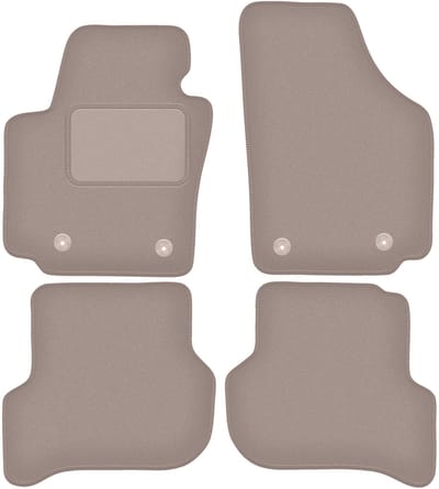 Beige veloursmatten voor: Seat Altea XL minivan (2006-08.2008)