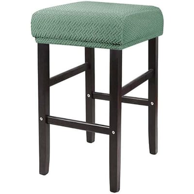 Eenvoudige Rechthoekige Elastische Kap voor Krukje van Kaptafel Stofdicht en Wasbaar Kap voor Krukje aan Counter Zadel Barstoelhoes 25*35*2 cm