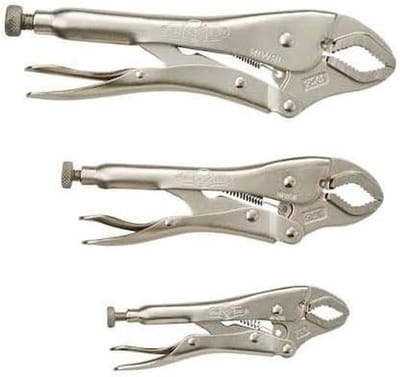 Vergrendeltang Set - Griptangen Klem - Vastdraaien Klemmen - Klassieke Triggerontgrendeling - 3-Delig - Zwart