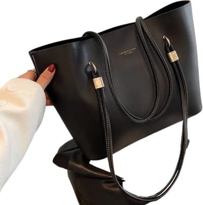 Bovista Handtas Dames - Schoudertas - School - Shopper - Schooltas - Werktas - Zwart
