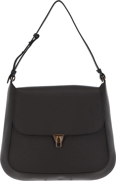 COCCINELLE Leren Handtas Schoudertas Cristhy Handbag Bark Donkergroen