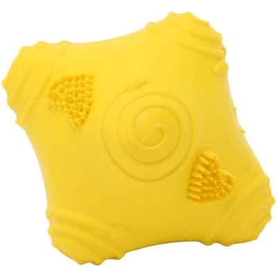 Rubber Huisdier Kauwspeeltje Interactief Plezier Hoge Veerkracht Bijtweerstand Tandenknarsen Hond Kauwspeeltjes S Yellow yellow