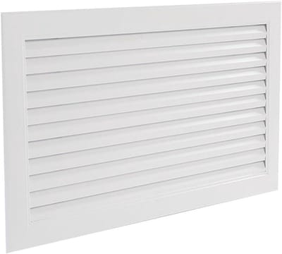Ventilatierooster - Muur rooster - Ventilatie verbeteren - Duurzaam aluminium - 500x500mm - Wit