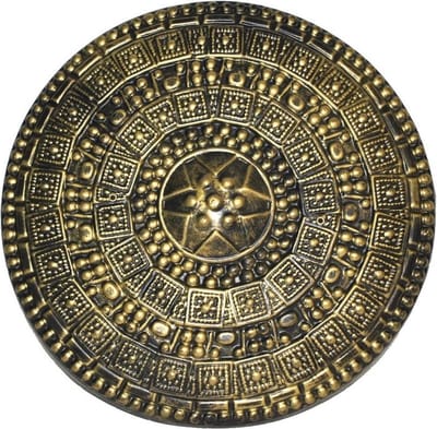 Grieks/Romeins Soldaten Schild - goudkleurig - 45 cm - volwassenen - ridder wapens