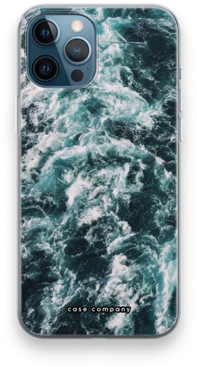 Case Company® - Hoesje geschikt voor iPhone 12 Pro hoesje - Zee golf - Soft Cover Telefoonhoesje - Bescherming aan alle Kanten en Schermrand