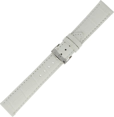 Morellato PMX017BOLLE IG Horlogebandje - Leer - Wit - 20 mm