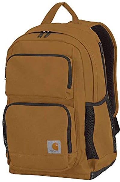 Laptop Rugzak met 17 inch Laptophoes en Draagbaar Oplaadvak - Bruin - 28L