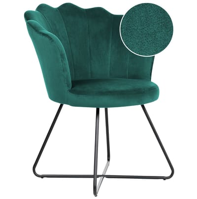 LOVELOCK - Fauteuil - Smaragdgroen - Fluweel