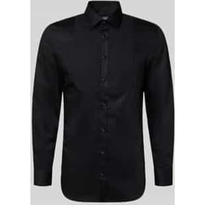 Slim fit zakelijk overhemd van katoen