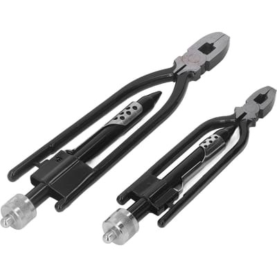 2 stuks Borgdraadtang 6in 9in Koolstofstaal Draaien Vergrendelen Draadsnijder voor Vliegtuig Automotive black