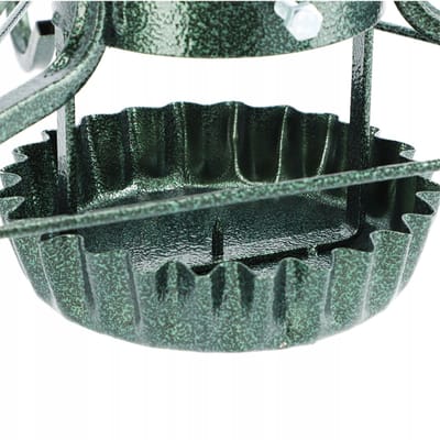 KADAX Kerstboomstandaard van staal, standaard voor boom, stabiele kerstboomstandaard met waterreservoir, dennenboomstandaard met knopen, verschillende maten, groen (breedte: 61,5 cm)