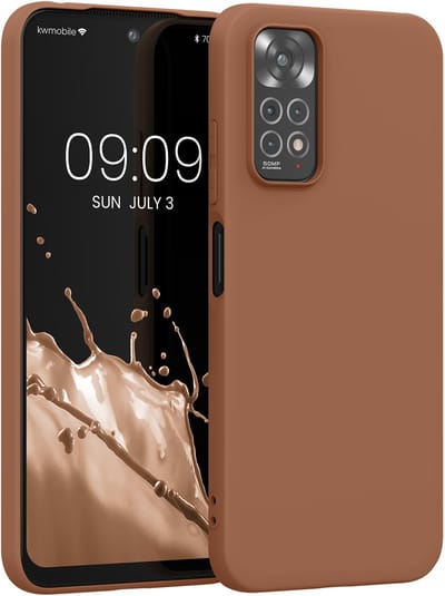 kwmobile telefoonhoesje geschikt voor Xiaomi Redmi Note 11 / Note 11S - Hoesje voor smartphone - Back cover in Mokka