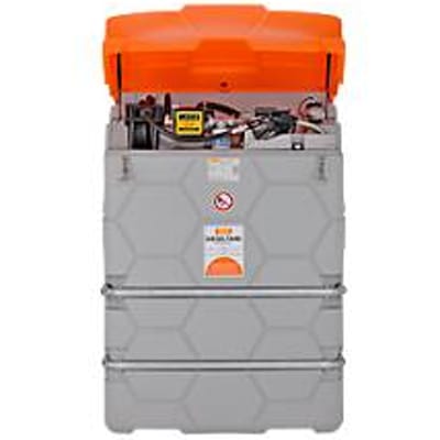 Dieseltank CUBE, Kant-en-klare installatie, versch. afmetingen, 2500 l, Elektrische pomp 230V, Autom.-tappistool