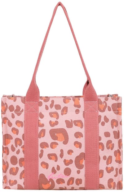 Fritzi aus Preußen schoudertas Tote Shopper Canvas Leo Brick roze