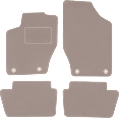 Beige veloursmatten voor: Peugeot 308 I hatchback, stationwagen, SW (2007-2013)