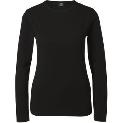 CRIVIT Thermoshirt met merinowol (XS(32/34) Dames, Zwart)