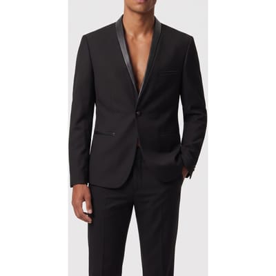 The Kooples Collarless Suit Jacket Black Maat: 44 | Colberts Outlet | Heren | Zwart
