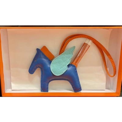 Lederen Pegasus Hanger Materiaalpakket, Kleine Paardenvleugels, Lederen Paard Liefde Tas Accessoire Hanger blue