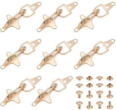 Dailygoods- Gespen 8 Sets - Kledingaccessoires - Kraagclips - Klinknagels - Sluiting 48,5x28,5mm - Perfect voor Outfits