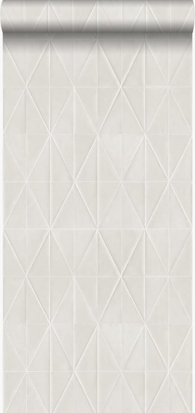 Origin Wallcoverings behang grafische vorm glanzend zilver grijs - 53 cm x 10.05 m - 347232