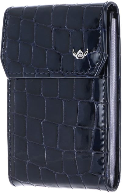 Golden Head Leren kaarthoes Cayenne RFID Protect Kartenetui 4425 Nachtblau donkerblauw
