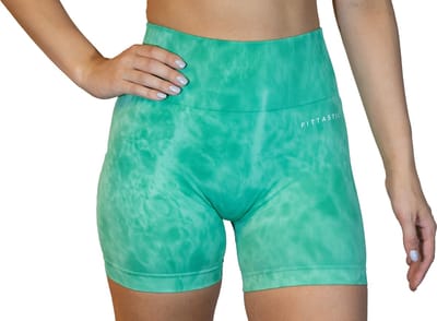 Fittasstic Sportswear Tie Dye Shorts Green (Beschikbaar in verschillende maten)