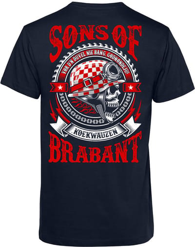 T-shirt Sons Of Brabant | Kerstcadeau | Cadeau voor man | Vaderdag | Navy | maat XS