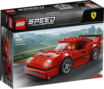 LEGO 75890 Speed Champions Ferrari F40 Competizione Racer minifiguur bouwset, Voertuig voor kinderen, Forza Horizon 4 uitbreidingsset model