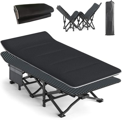 Comfortabel en Lichtgewicht Campingbed voor Volwassenen met Kussen