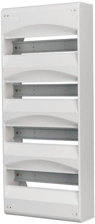 Stoppenkast - Verdeelkast - Stroom Verdeling - Opbouwmontage - 4 Rijen 52 Modules - Wit