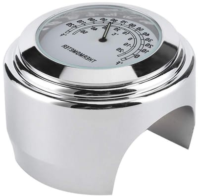 Stuur Thermometer - Motorfiets Temperatuurmeter - Rijcomfort Bewaken - Waterdicht Schokbestendig - -20 tot 50°C - Wit