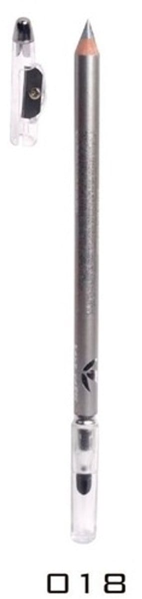 Easy Paris - Oogpotlood en Lippotlood - Extra Waterproof - Zilver Grijs - Gris Plata - Met puntenslijper en smudger/vervager - Nummer 018 - 1 Stuks