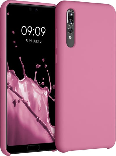 kwmobile telefoonhoesje geschikt voor Huawei P20 Pro - Hoesje met siliconen coating - Smartphone case in zoetroze