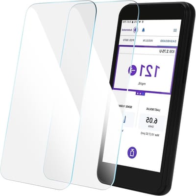Tempered Glass Screen Protector voor Omnipod 5 Ontvanger - Krasbestendig, Vingerafdrukbestendig, 2 Stuks