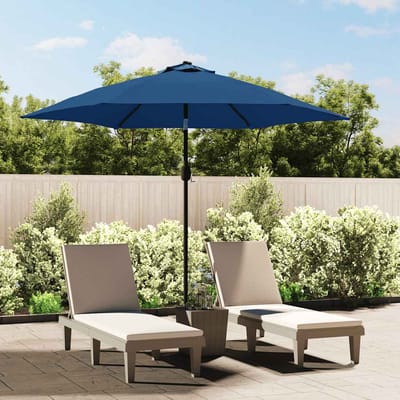 vidaXL - Vervangingsdoek - voor - parasol - 300 - cm - azuurblauw