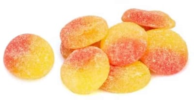 Frisia perzik snoepjes - voordeelverpakking - 1,5 kilo